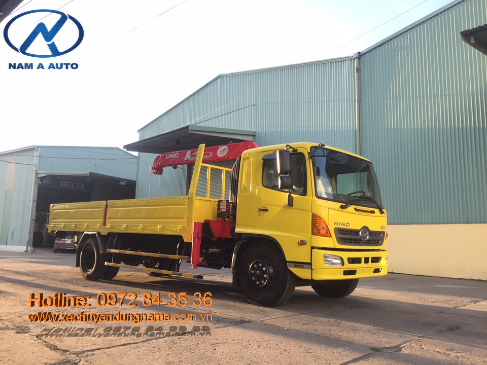 Xe tải Hino FG lắp cẩu Unic 344